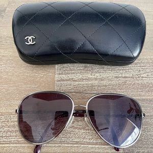 Authentic CHANEL 4194 Aviator Sunglasses